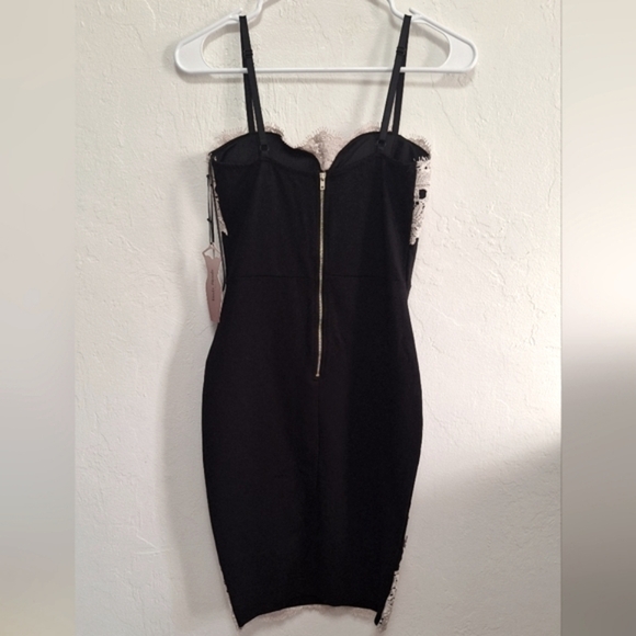 Haute Monde Black and White Adjustable Strap Bodycon Women's Dress Size S NWT - Picture 3 of 5